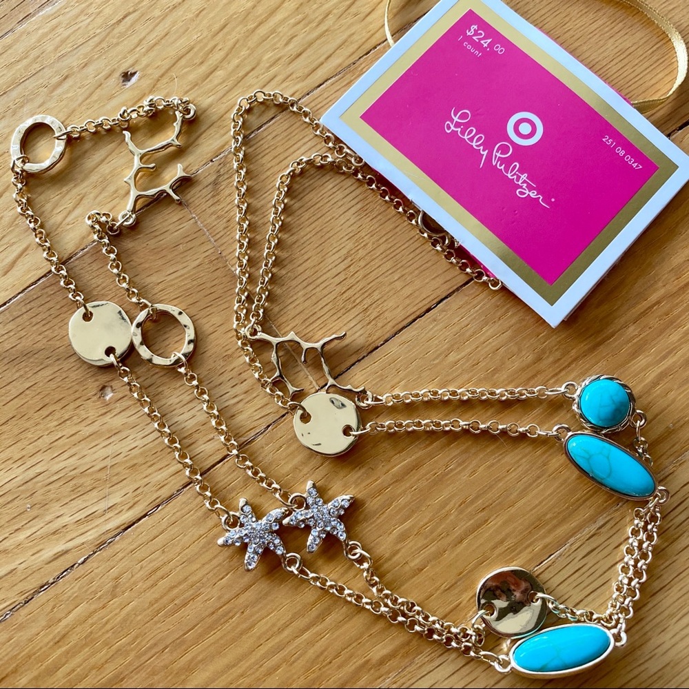 Lilly Pulitzer for Target Gold Station Necklace